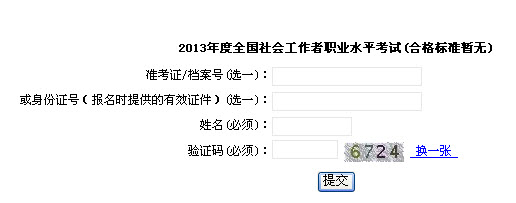 2013年社會(huì)工作者考試成績(jī)查詢?nèi)肟?上海)