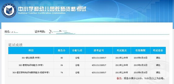 教師資格統(tǒng)考合格分?jǐn)?shù)線